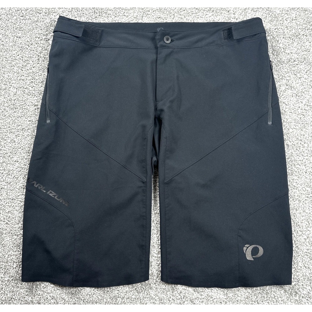 Pearl Izumi Cycling Shorts Men's 38 Black Stretch MTB Bike Performance